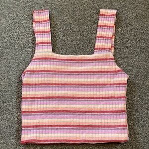 American Eagle cropped tank top! Super cute colors for summer